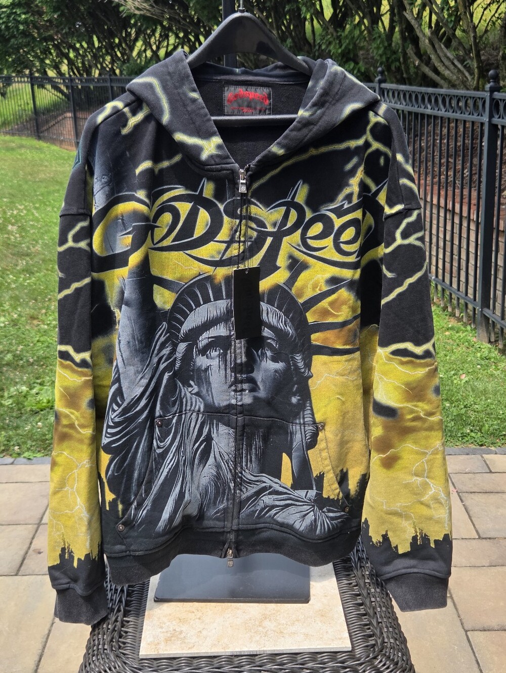 🔥Godspeed New York Voltage Zip Hoodie V2 Yellow XXL NWT🔥